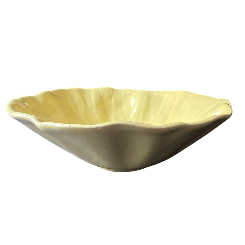Vintage Metlox Poppytrail Lotus Yellow Salad Bowl 7” Check Photos‎